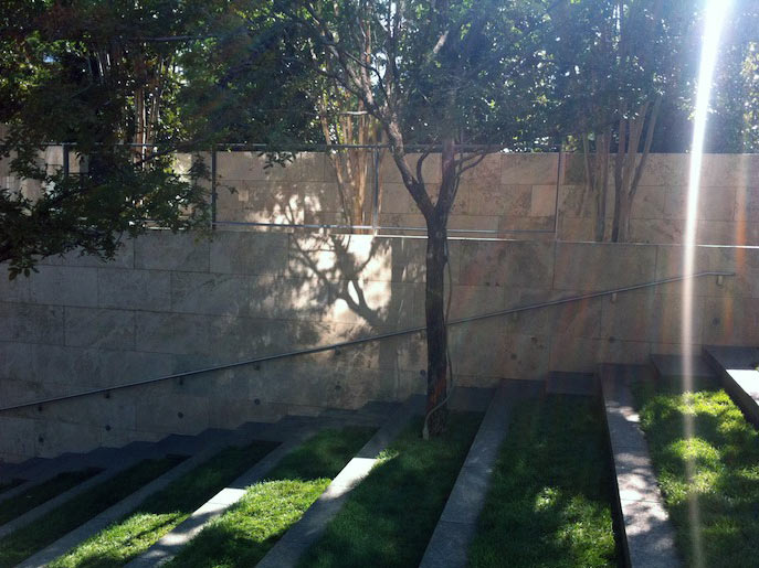 Nasher Light Reflection in Garden