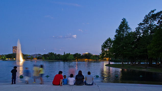 Hermann Park designed by George Kessler