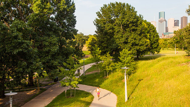 Buffalo Bayou Park designed by SWA Group.