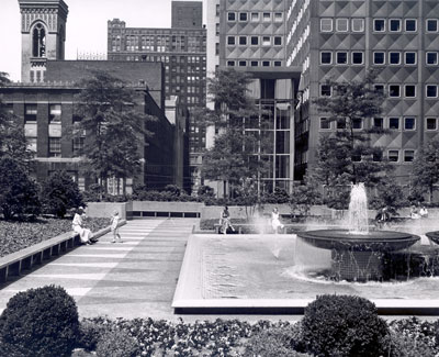 Restoration Work at Mellon Square