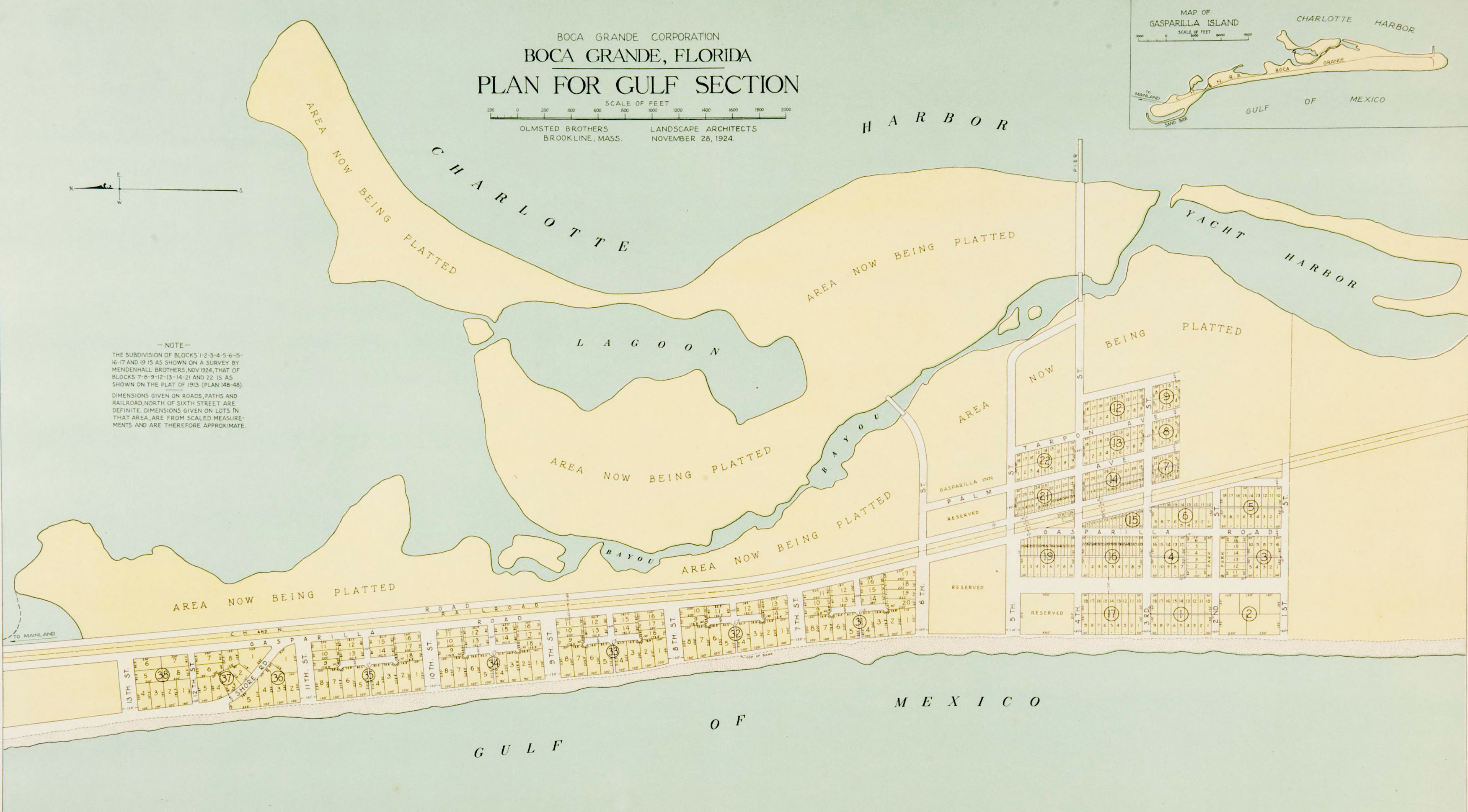 Plan for the Gulf Section of Boca Grande