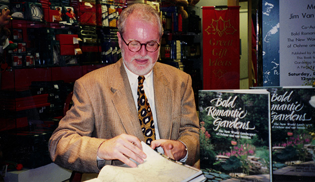 James van Sweden signing Bold Romantic Gardens