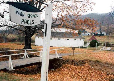 Warm Springs Pools Sign