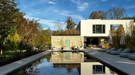 Modernista Garden pool, New Canaan, CT