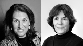Nancy Bemis (left) and Kathleen Hammer (right)
