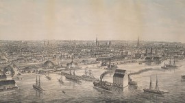 City of Toronto Bird's Eye View from the Northern Railway elevator, 1876.