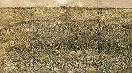 Bird's Eye View of Denver, 1887