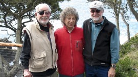 Tom Fox (right) at The Sea Ranch with Lawrence and Anna Halprin