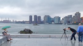 Landscape architect Harriet Pattison at Franklin D. Roosevelt Four Freedoms Park, Roosevelt Island, NY - Photo by Charles A. Birnbaum, 2015