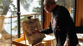 Lawrence Halprin at home, Sea Ranch, CA, 2008.