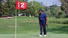 Darwin Dean on the 12th hole of Hiawatha Golf Course, Minneapolis, MN