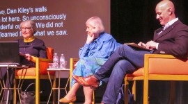 Cornelia Hahn Oberlander, Harriet Pattison, and Charles Birnbaum during Modernism Week, Palm Springs, CA