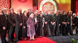 Harriet Pattison (center) at the Fellows of the American Society of Landscape Architects ceremony