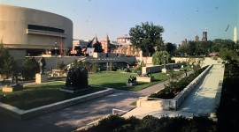 The redesigned Hirshhorn Sculpture Garden by Lester Collins