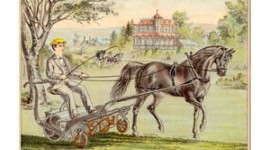 Horse-Drawn Lawn Mower Ad