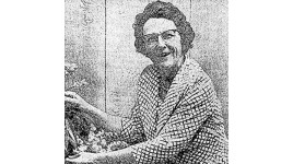 Black and white photo of Roberta Wightman