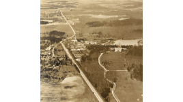 Aerial view of Reynolda