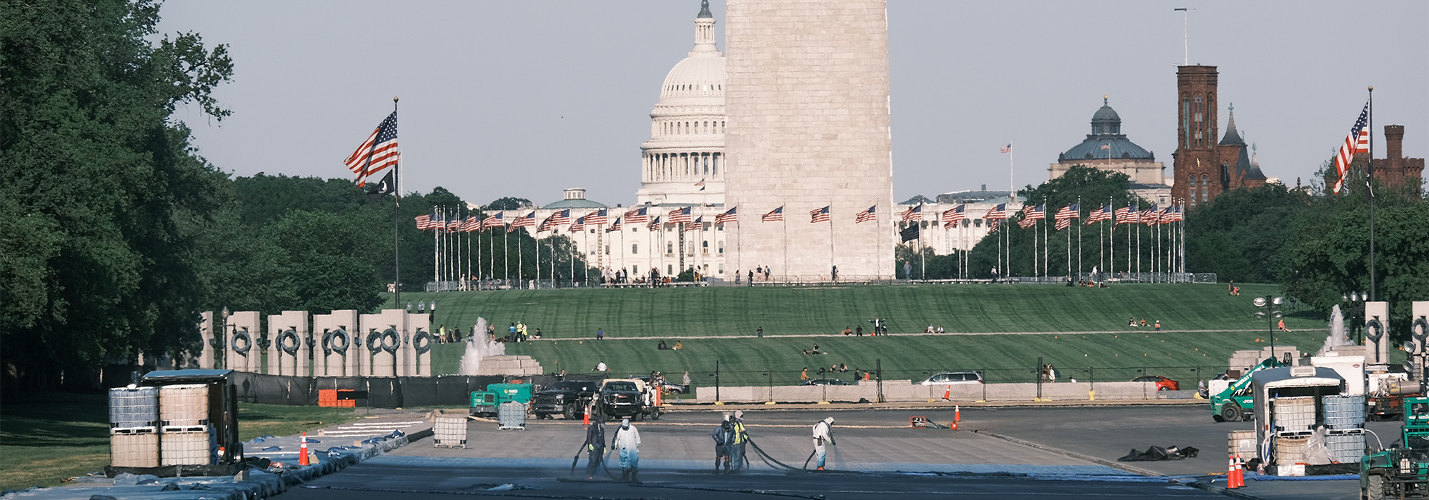 Park Service reveals Reflecting Pool liner was cut with 'sharp knife or ...