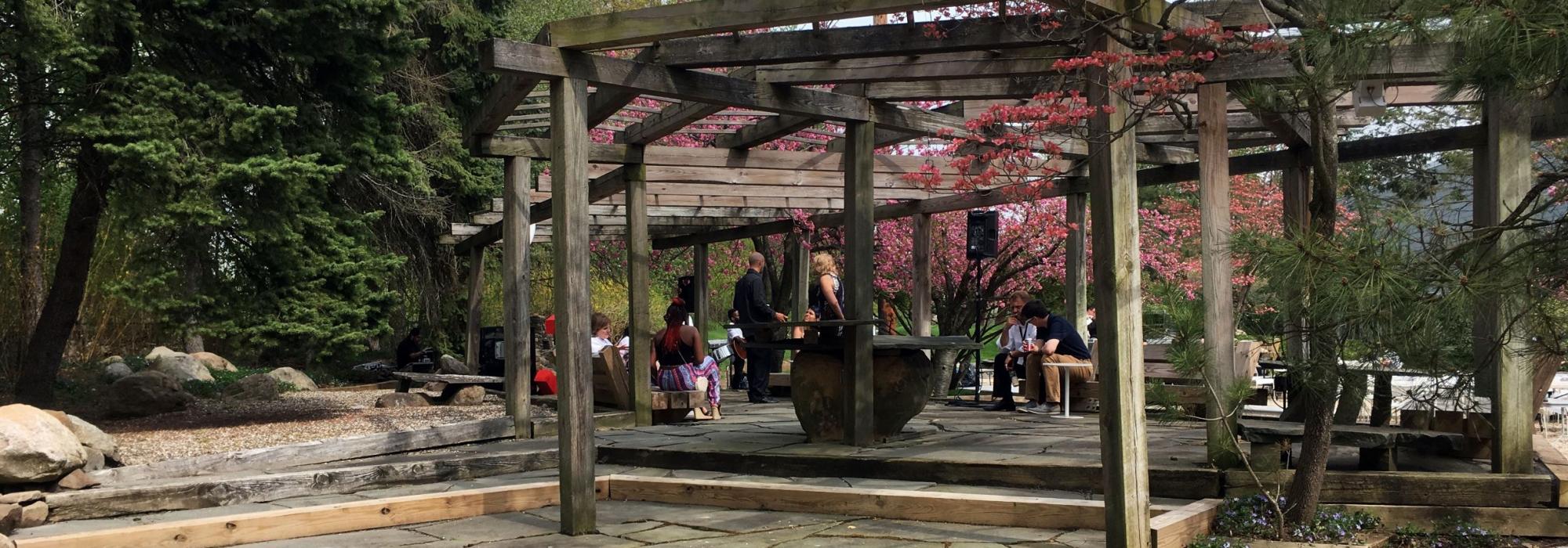 The partially restored "teahouse"