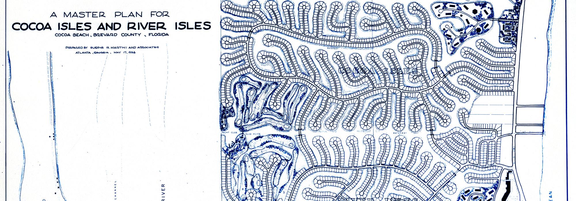 Cocoa Isles and River Isles Master Plan, 1958
