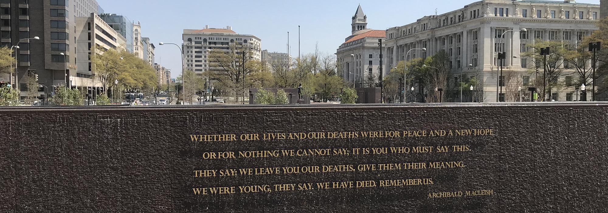 World War I Memorial, Washington, DC