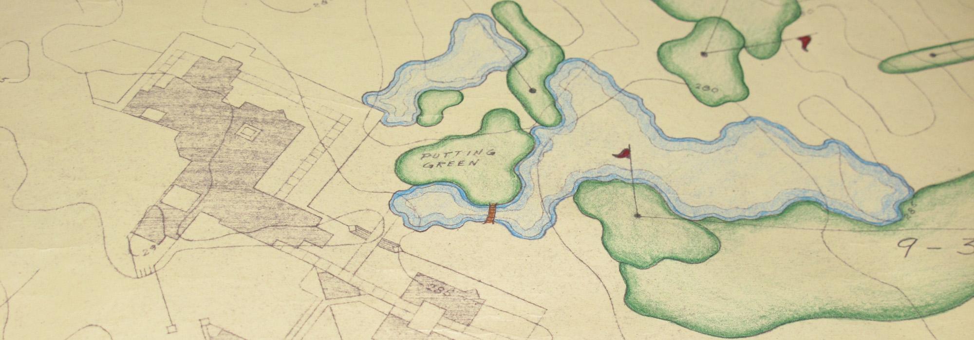 The Annenberg Retreat at Sunnylands Golf Course Drawing by Dick Wilson