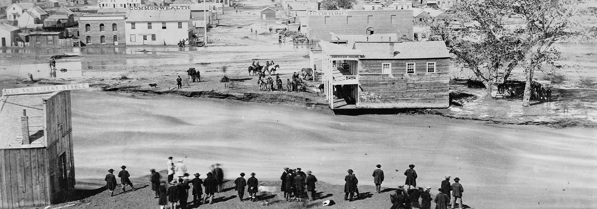 Great Flood, May 19, 1864, Denver, CO