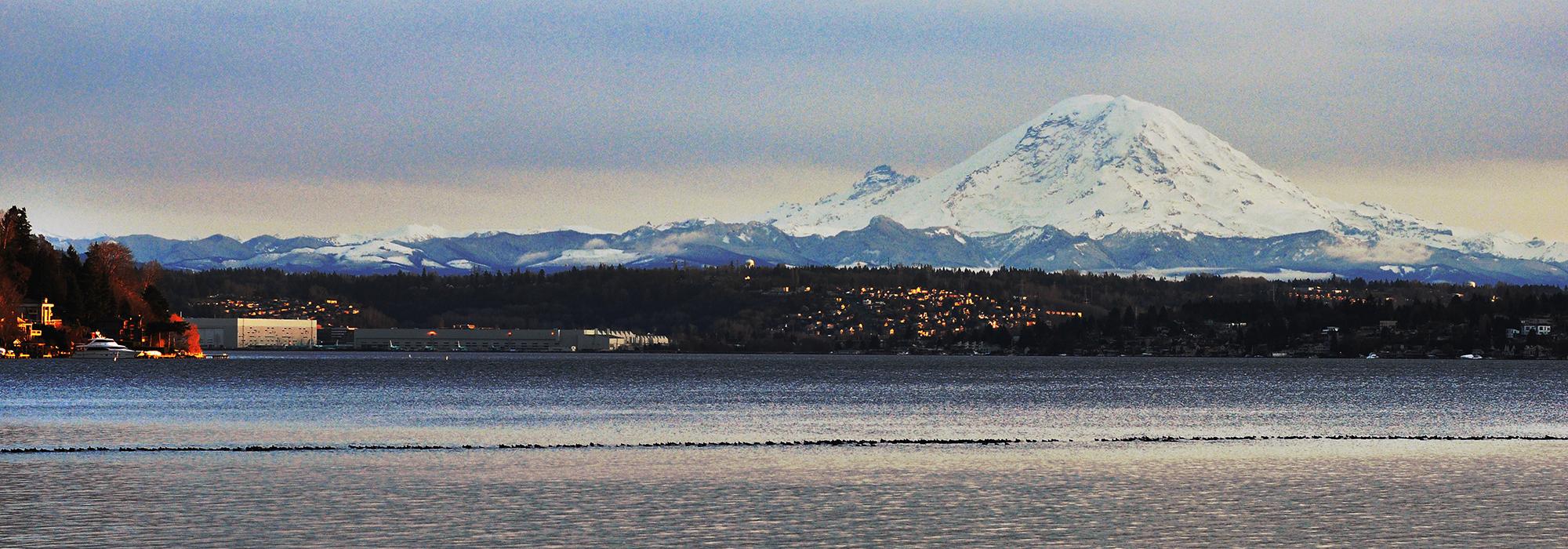 Mount Rainier from Seward Park