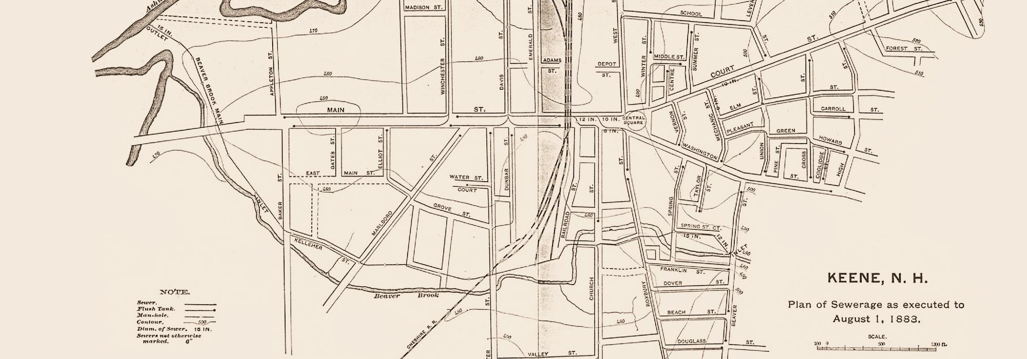 Plan of swerage, Laconia, NH