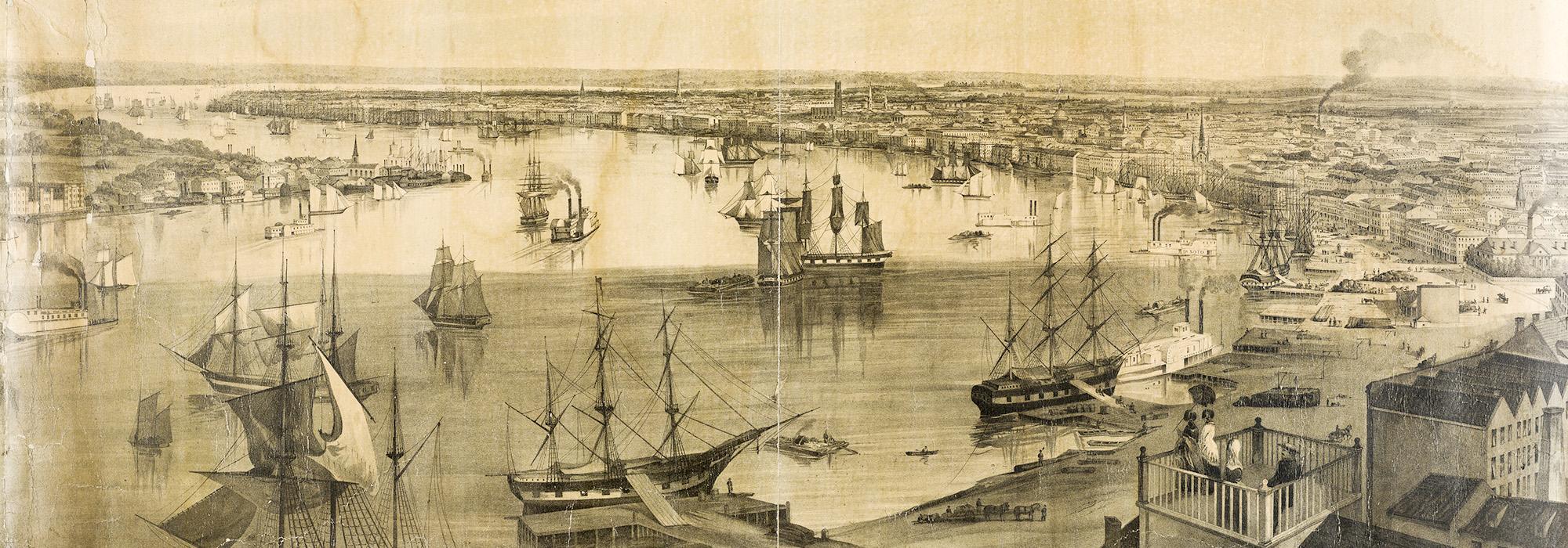 New Orleans from the lower cotton press 1852