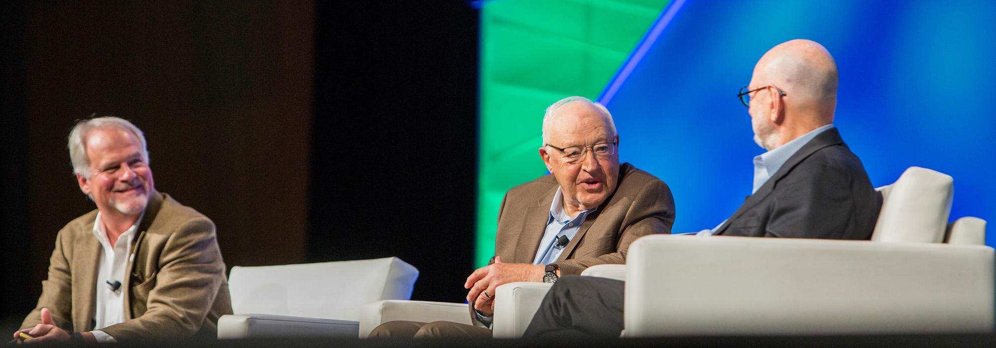 James Richards, William "Bill" Johnson, and Peter Walker on stage at ASLA convention 2016