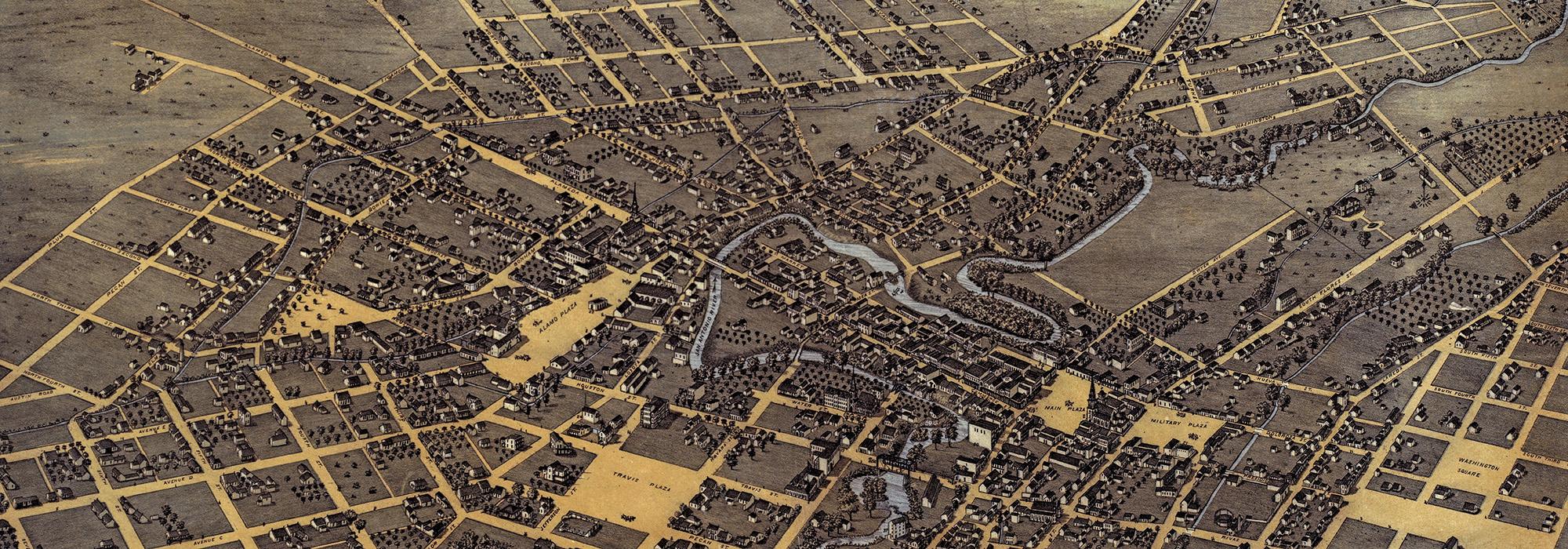 1873 Map of San Antonio, TX