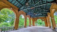 Interior of pavilion