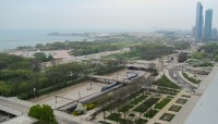 Aerial view of the park