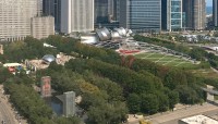 Aerial view of the park