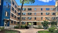 U-shaped building with courtyard at the center
