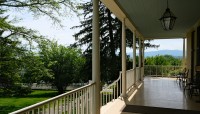 View from the front porch to the surround Catskill Mountains
