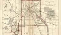 1883 Minneapolis Park System Map by HWS Cleveland