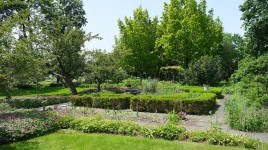 Broad view of gardens
