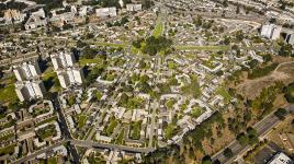 Aerial view of Parkmerced, San Francisco, CA