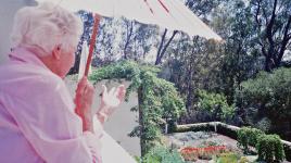 Isabelle Greene at the Carol Valentine Garden, Santa Barbara, CA