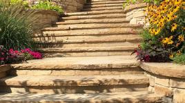 Garden Stair, Pond Bank House, Cherry Hills Village, Colorado