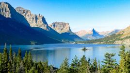 St. Mary's Lake on the Going-to-the-Sun Road, Glacier National Park, Montana