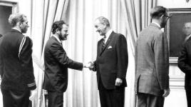 Lawrence Halprin meeting President Johnson