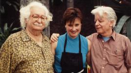 Roberto Burle Marx (left) and Conrad Hamerman (right) at Longwood Gardens