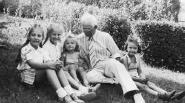 Hans Heistad with Granddaughters 