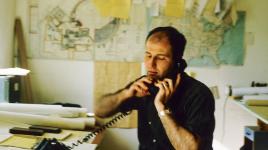 Joseph Karr working in Dan Kiley's Office