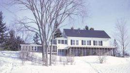 Home and office of Dan Kiley overlooking Lake Champlain