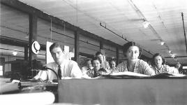 Grace Campbell, far right, Treasury Department office