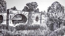 Sketch of Blenheim from the book "Across an Open Field"